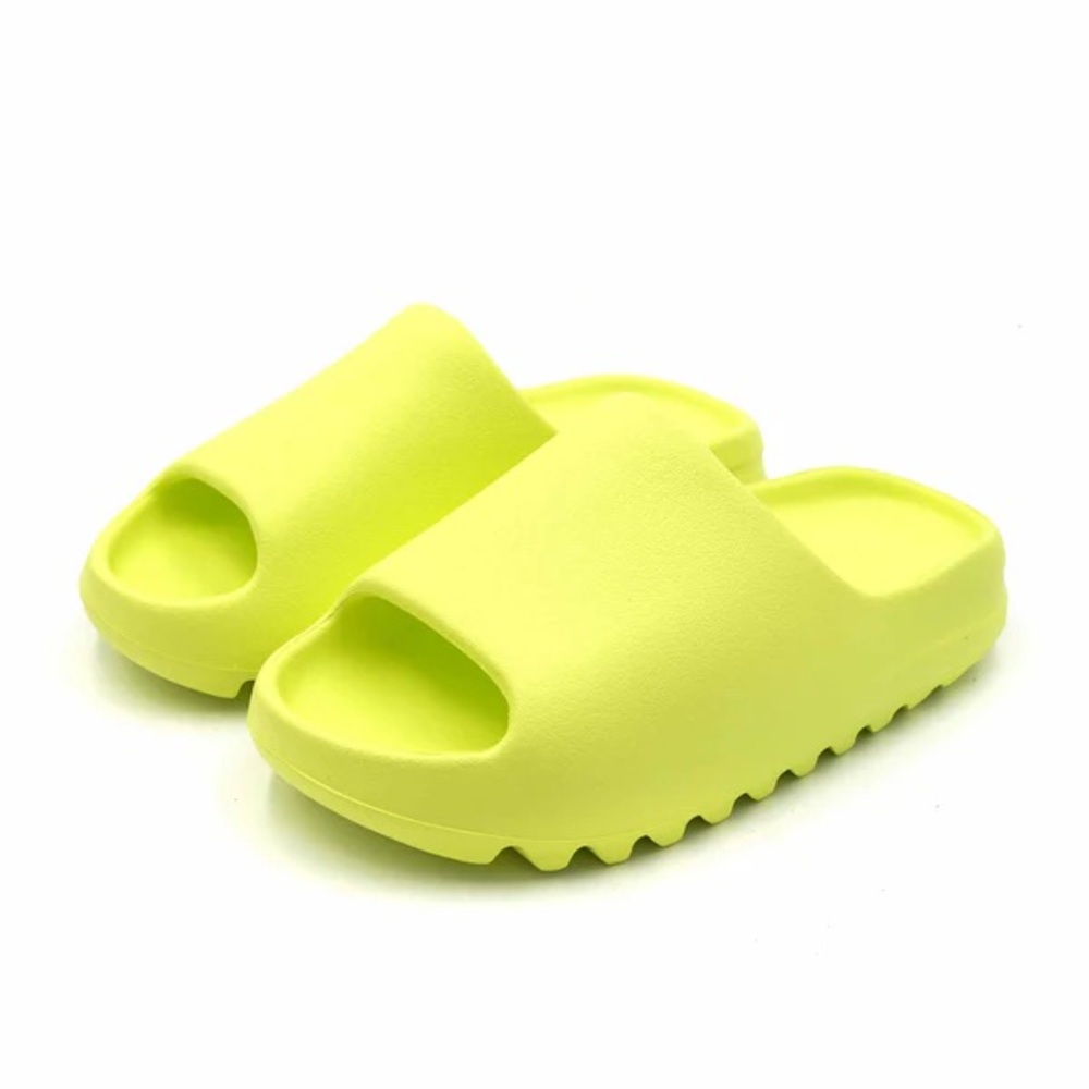 Yeezy Neon Glow Slides • Size Women 5 or 3.5 in Big Kids (see pics)